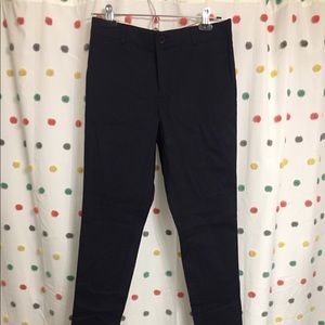 See by Chloe Navy Cigarette Leg Trousers